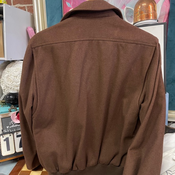 Vtg Wool Members Only Bomber Jacket Men - Picture 12 of 13